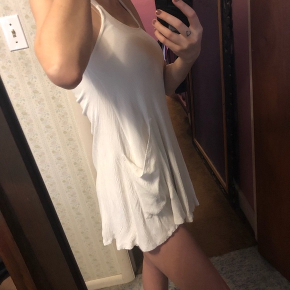 Zara White Pocket Dress - Picture 3 of 7